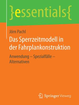 cover image of Das Sperrzeitmodell in der Fahrplankonstruktion